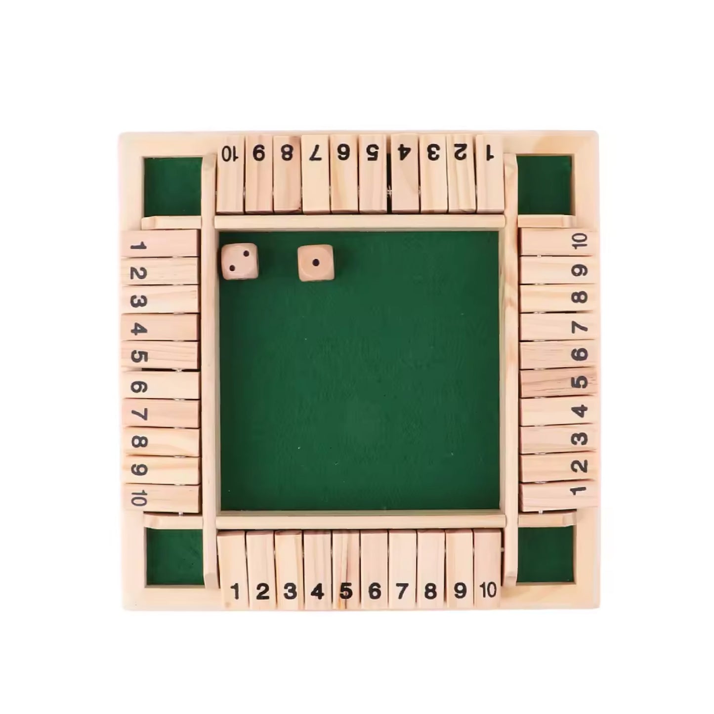 Houten Dobbelspel (Shut the Box) – Klassiek Familiespel voor Gezin en Kinderen