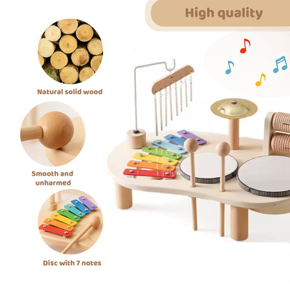 Montessori Houten Muziekset – Educatief en Creatief Speelgoed voor Baby & Peuters