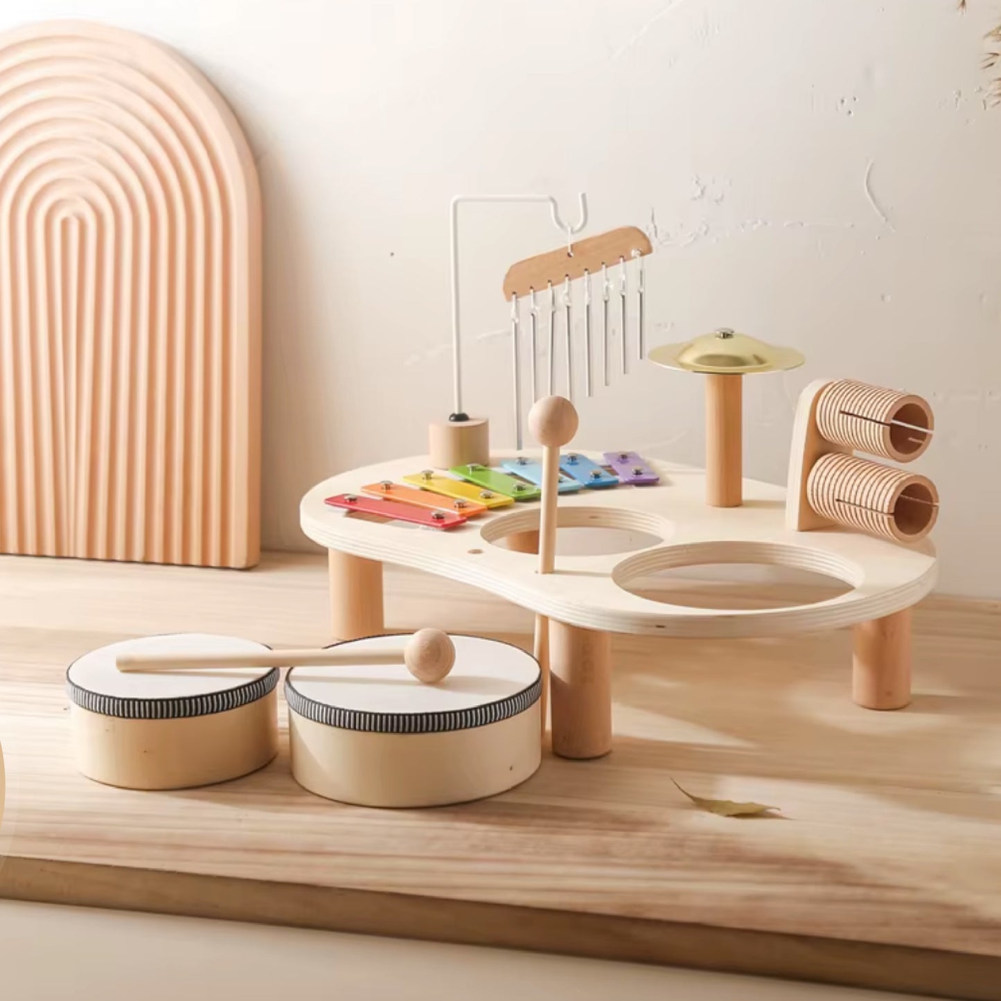 Montessori Houten Muziekset – Educatief en Creatief Speelgoed voor Baby & Peuters