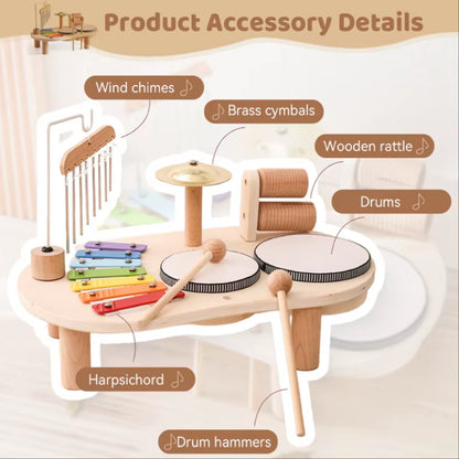 Montessori Houten Muziekset – Educatief en Creatief Speelgoed voor Baby & Peuters